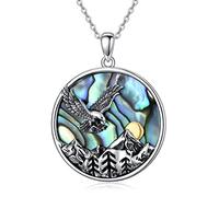 CUPENDA Gebirge Eagle Halskette Sterling Silber Adler Anhänger Kette Schmuck für Frauen