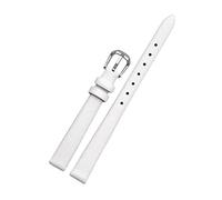 Cupsofu 6/7/8/10/12/14/16/17/18mm Damen weiches, hautfreundliches Rindsleder, lässiges Armband, Dornschließe, Uhrenarmband für Quarzuhr, 12mm
