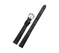 Cupsofu 6/7/8/10/12/14/16/17/18mm Damen weiches, hautfreundliches Rindsleder, lässiges Armband, Dornschließe, Uhrenarmband für Quarzuhr, 8mm