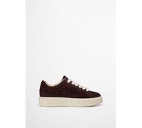 Sneaker MARC O'POLO "aus weichem Veloursleder", Damen, Gr. 41, braun (burnt coffee), Obermaterial: 100% Leder, unifarben, Schuhe Sneaker (36901725-41) burnt coffee