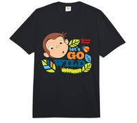 Curious George Lets Go Wild Comfort Colors Adult Heavyweight T-Shirt