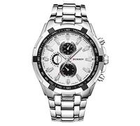 CURREN Herren-Armbanduhr, analog, Quarz, modisch, wasserdicht, aus Edelstahl, Grün, Armband