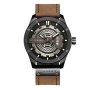Curren Herren Quarzuhr Analog mit Datumsanzeige,Casual Sport wasserdichte Leder Armbanduhren 8301