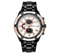 CURREN Produkt für Herren Armbanduhr Schwarz goldfarben Watch Business Casual Uhren