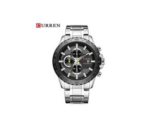 Curren Sportliche Uhren Mode Quarz Herrenuhr Luxus Edelstahl Armbanduhr Chronograph Sport