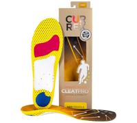 CURREX CLEATPRO - Dünne Einlegesohlen mit Fußgewölbeunterstützung, Komfort, Dämpfung & Stabilität für Fußball usw., SuperGrip für Kontrolle, stoßdämpfende Einlagen, für Damen & Herren (Medium Arch, M)