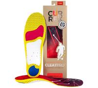 CURREX CLEATPRO - Dünne Einlegesohlen mit Fußgewölbeunterstützung, Komfort, Dämpfung & Stabilität für Fußball usw., SuperGrip für Kontrolle, stoßdämpfende Einlagen, für Damen & Herren, Low Arch, XXL