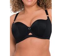 Curvy Kate Damen Boost Me Up Balconette-BH, Undurchsichtige, Schwarz, 90G