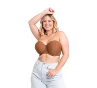 Curvy Kate Damen Luxuriöser Trägerloser BH, Blickdicht, Braun (Karamellkaramell), 80E