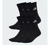 CUSHIONED CREW SOCKEN 6ER-PACK Black / Black / White 46-48
