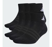 adidas Unisex Cushioned Essentials Ankle Socks 6 Pair Pack, black/black/white, 40-42