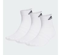 adidas Unisex Kinder Cushioned Sportswear Ankle Socks 3 Pairs, White / Black, 5-6 Years