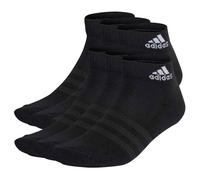 adidas Unisex Kinder Cushioned Sportswear Ankle Socks 6 Pairs, White/Black, 7-8 Years
