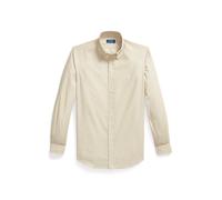 Custom-Fit Baumwollhemd mit Streifen XS Tan