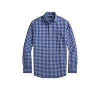 Custom-Fit Karo-Popelinehemd XS Blue