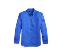 Custom-Fit Leinenhemd M Blue