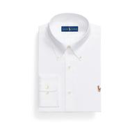 Polo Ralph Lauren Custom Fit Business-Hemd mit Logo-Stitching in Weiss, Größe 43