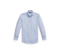 Custom-Fit Seersucker-Hemd mit Streifen L Blue