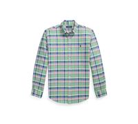 Custom-Fit Tattersall-Oxfordhemd L Green