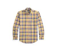 Custom-Fit Tattersall-Oxfordhemd L Yellow