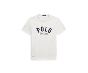 Custom-Slim-Fit T-Shirt mit Western-Logo M White