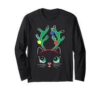 Cute Christmas Black Cat Novelty Graphic Tees & Cool Designs Langarmshirt
