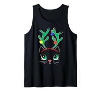 Cute Christmas Black Cat Novelty Graphic Tees & Cool Designs Tank Top