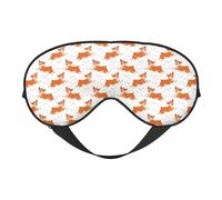 Cute Corgi Dog Funny_F Schlafmaske, Augenmasken zum Schlafen, doppelseitig, Schlafmasken für Damen und Herren, Verdunkelungs-Augenabdeckungen zum Schlafen, Reisen