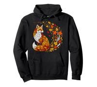 Cute Fox Lover Autumn Leaves Foxes Animal Wildlife Pullover Hoodie