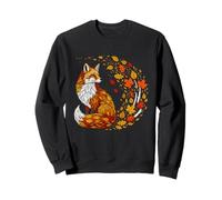 Cute Fox Lover Autumn Leaves Foxes Animal Wildlife Sweatshirt