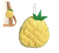 Cute Fruit Wallet - Mini Bag Purse Key-Chain small Storage Bag Women's Round Shape Coin Purse Fruits Shape Soft Fabric Compact Pouch | Portable Wallet for Travel Shopping