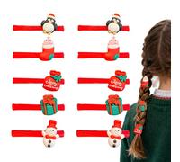 Cute Hair Ties - Christmas Hair Clip | Christmas Scrunchies Set for Kids and Adults, Fashion Wear Accessory for Seasonal Decor, Winter Season Styling, Seasonal Decor Tie uses for Gatherings
