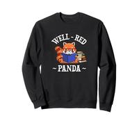 Cute Kawaii Cartoon Kids Reading Books Well Red Panda Lover Sweatshirt