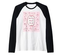 Cute Mother's Day Berry Best Mom Club Vintage Strawberry Raglan