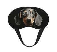 Cute Pad Dackel-Schlafmaske für Seitenschläfer, Verdunkelungs-Augenmaske für Damen und Herren, Nulldruck-Schlafmasken, weiche, atmungsaktive Augenabdeckung, bequeme Augenbinde, Lidschatten für