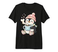 Cute Penguin Hot Cocoa Winter Beanie Scarf Socks Premium T-Shirt