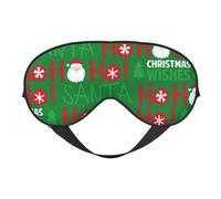 Cute Santa and Ho Ho Ho Schlafmaske, Augenmasken für Schlaf Doppelseitig, Schlafmasken für Damen Herren, Verdunkelung Augenabdeckungen zum Schlafen, Reisen