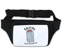 Cute Squid Squids Got Brains Too Gürteltasche, Weiß