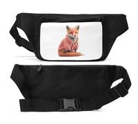 Cute Sweater Fox Unisex Hüfttasche schwarz