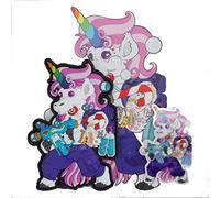 Cute Unicorn Morale Patch for Kids, PVC Morale Patch with Hook and Loop Backing, Patch for Backpacks, Hats, Jackets, Tactical Gear