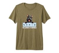 Cute Womens Girls Elements Happiness Scottish Terrier Lover Premium T-Shirt