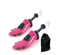 CuteHome 1 Paar Schuhspanner Herren, 2 Wege Schuhdehner, Einstellbare Breite und Länge Schuhdehner Schuhweiter,Rot