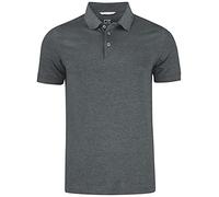 Cutter & Buck Advantage Poloshirt für Herren | Größe XL | Antracit Melange | Drytec Cotton + 35 UV-Schutz | Herren Poloshirt Kurzarm | Polohemd Herren | Basic Polo Shirt