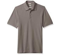 Cutter & Buck Herren 35+UPF, Kurzärmeliges Baumwoll+Advantage-Poloshirt Polohemd, Elemental Grey, M