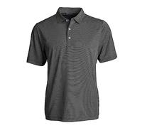 Cutter & Buck Herren Pike Eco Symmetry Bt Polo Polohemd, Schwarz/Weiß, 2X
