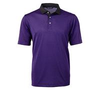 Cutter & Buck Herren Virtue Recyceltes Poloshirt Polohemd, College lila/schwarz, Mittel