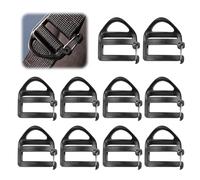 CUVZORA 10 Stück Verstellbare Rucksack Schnallen 25mm, Stegschnalle/Klemmschnalle für Gurtband, Rucksack, Koffer, Gepäck, Ersatzteile & Reparaturwerkzeuge, Schwarz
