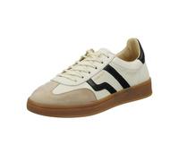 Sneaker GANT "Cuzima", Damen, Gr. 38, beige (beige kombiniert), Leder, Veloursleder, kontrastfarbene Details, casual, Schuhe, im Vintage-Look (70734067-38) beige kombiniert