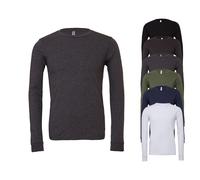 CV3501 Canvas Langarm T-Shirt für Damen und Herren Navy L