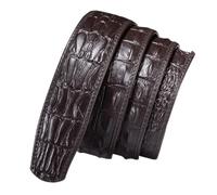 CVBF 3,5cm beiläufigen Cowskin echte Leder Krokodil Gürtel für Männer automatischen Gürtel Ohne Schnalle Männer Rot Blau Ersatz Gürtel, Df-b, 125cm